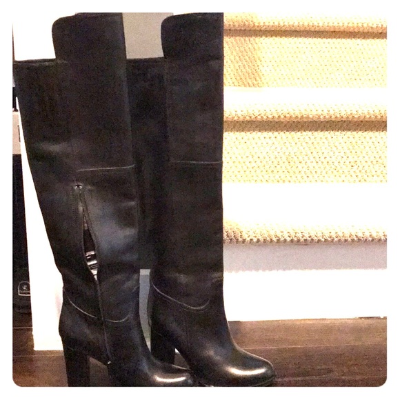 saks knee high boots